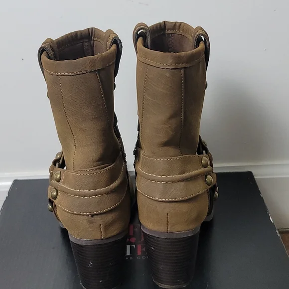 Brown Jusfab Everett boot size 7 - Picture 3 of 6